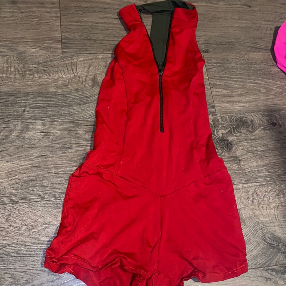Jo & Jax red biketard